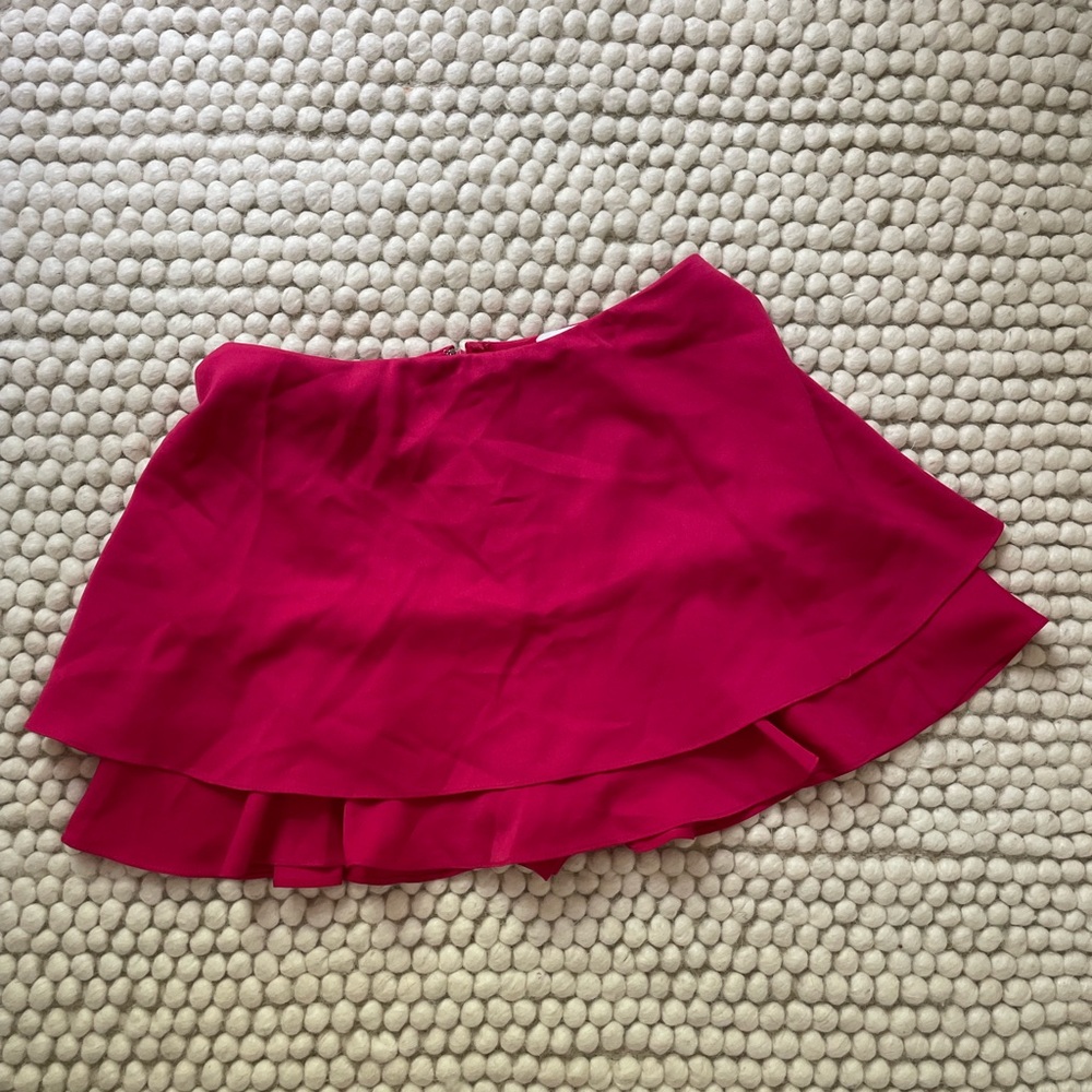 DO+BE Pink Ruffled Mini Skort